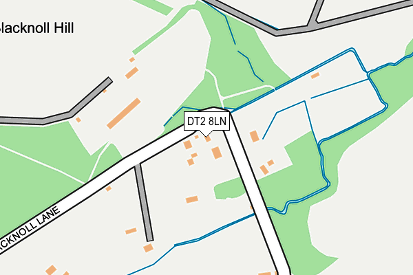 DT2 8LN map - OS OpenMap – Local (Ordnance Survey)