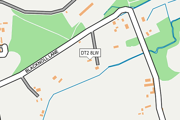 DT2 8LW map - OS OpenMap – Local (Ordnance Survey)