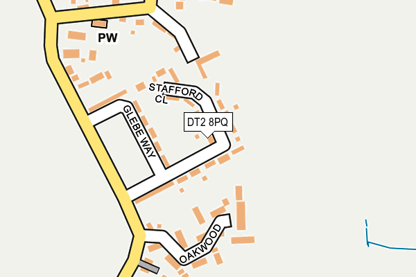 DT2 8PQ map - OS OpenMap – Local (Ordnance Survey)