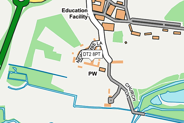 DT2 8PT map - OS OpenMap – Local (Ordnance Survey)