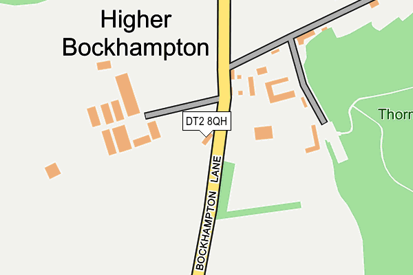 DT2 8QH map - OS OpenMap – Local (Ordnance Survey)