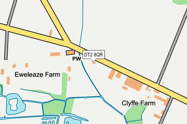 DT2 8QR map - OS OpenMap – Local (Ordnance Survey)