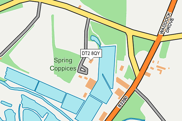 DT2 8QY map - OS OpenMap – Local (Ordnance Survey)