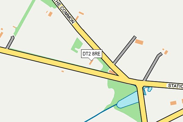 DT2 8RE map - OS OpenMap – Local (Ordnance Survey)