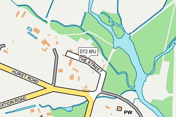 DT2 8RJ map - OS OpenMap – Local (Ordnance Survey)