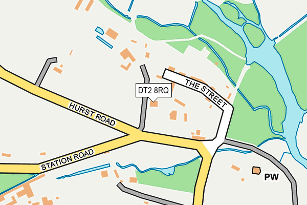 DT2 8RQ map - OS OpenMap – Local (Ordnance Survey)