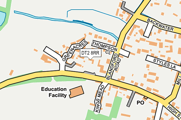 DT2 8RR map - OS OpenMap – Local (Ordnance Survey)