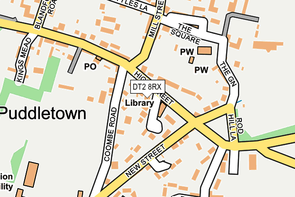 DT2 8RX map - OS OpenMap – Local (Ordnance Survey)