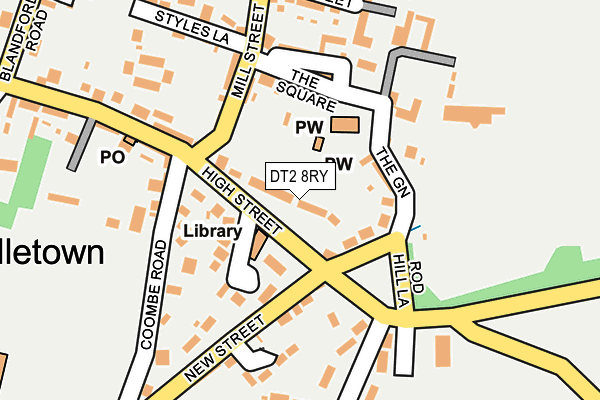 DT2 8RY map - OS OpenMap – Local (Ordnance Survey)