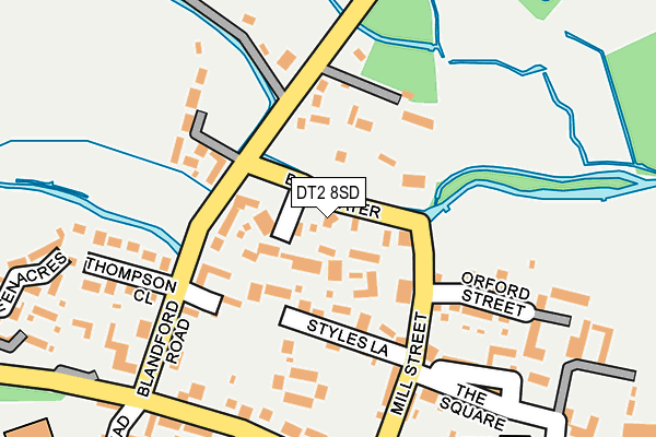 DT2 8SD map - OS OpenMap – Local (Ordnance Survey)