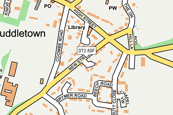 DT2 8SF map - OS OpenMap – Local (Ordnance Survey)
