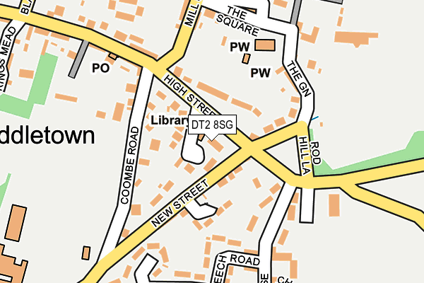 DT2 8SG map - OS OpenMap – Local (Ordnance Survey)