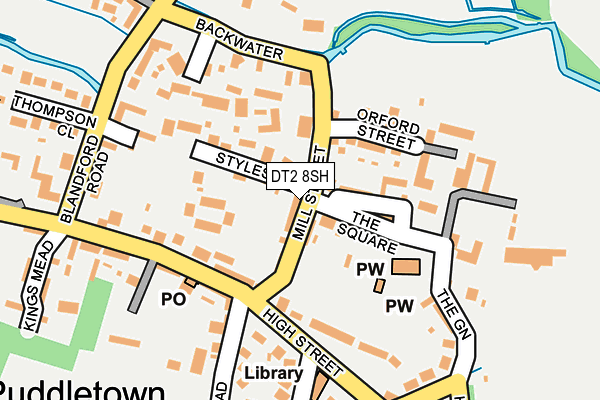 DT2 8SH map - OS OpenMap – Local (Ordnance Survey)
