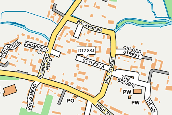 DT2 8SJ map - OS OpenMap – Local (Ordnance Survey)