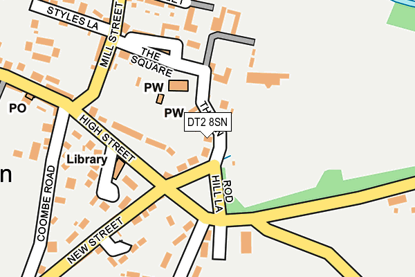 DT2 8SN map - OS OpenMap – Local (Ordnance Survey)