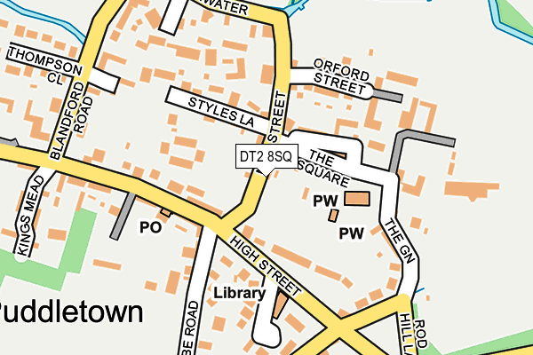 DT2 8SQ map - OS OpenMap – Local (Ordnance Survey)