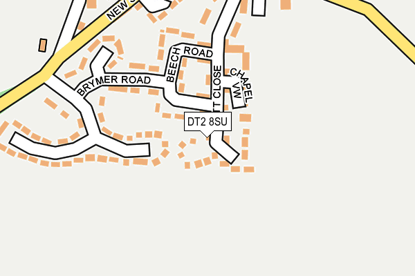 DT2 8SU map - OS OpenMap – Local (Ordnance Survey)