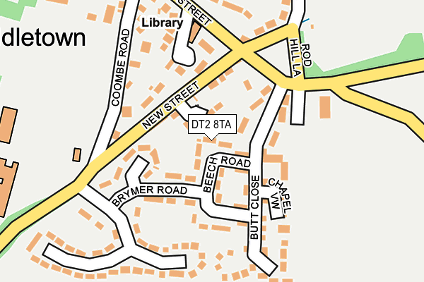 DT2 8TA map - OS OpenMap – Local (Ordnance Survey)