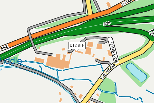 DT2 8TF map - OS OpenMap – Local (Ordnance Survey)