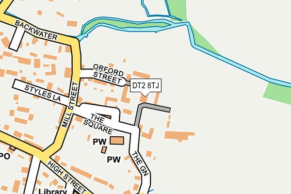DT2 8TJ map - OS OpenMap – Local (Ordnance Survey)