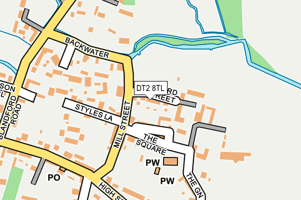 DT2 8TL map - OS OpenMap – Local (Ordnance Survey)
