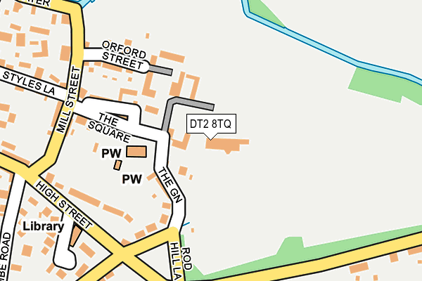 DT2 8TQ map - OS OpenMap – Local (Ordnance Survey)