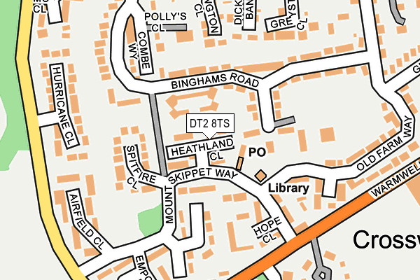 DT2 8TS map - OS OpenMap – Local (Ordnance Survey)