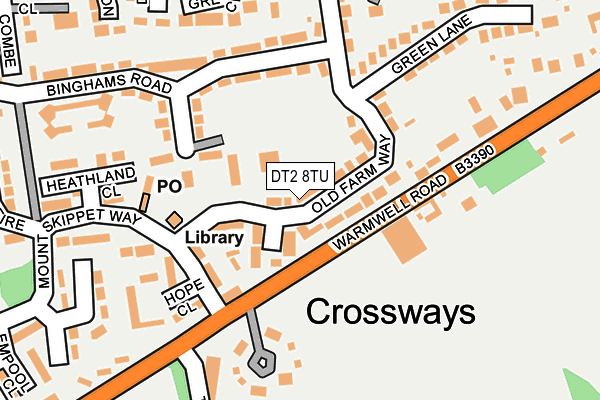 DT2 8TU map - OS OpenMap – Local (Ordnance Survey)