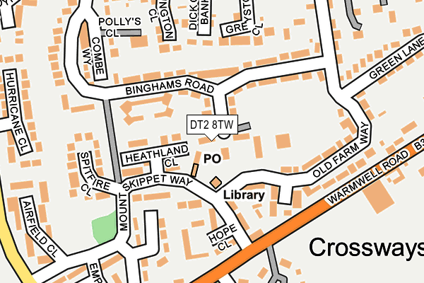 DT2 8TW map - OS OpenMap – Local (Ordnance Survey)