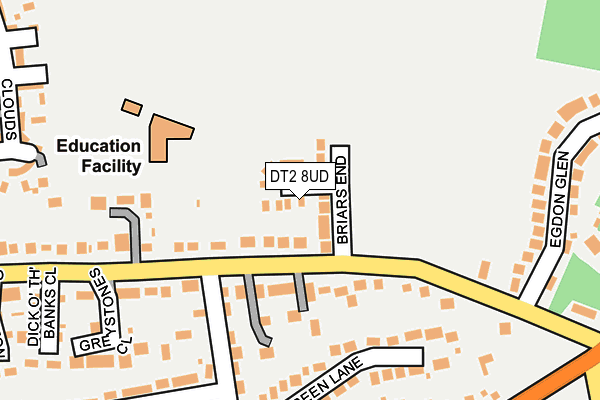 DT2 8UD map - OS OpenMap – Local (Ordnance Survey)