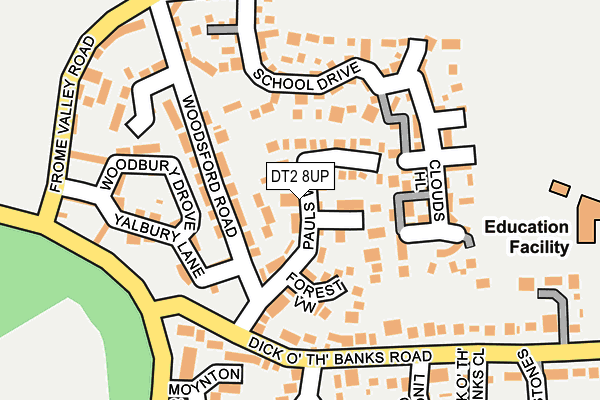 DT2 8UP map - OS OpenMap – Local (Ordnance Survey)