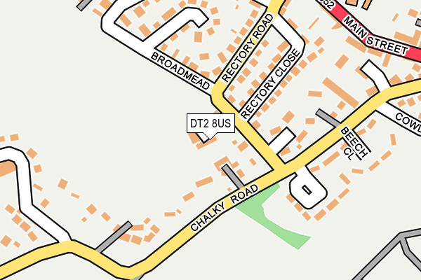 DT2 8US map - OS OpenMap – Local (Ordnance Survey)