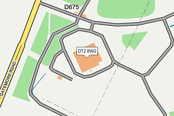 DT2 8WG map - OS OpenMap – Local (Ordnance Survey)