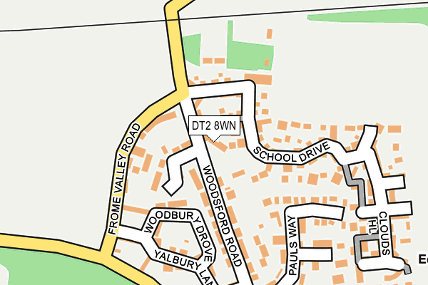 DT2 8WN map - OS OpenMap – Local (Ordnance Survey)