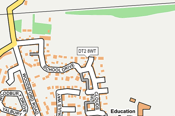 DT2 8WT map - OS OpenMap – Local (Ordnance Survey)