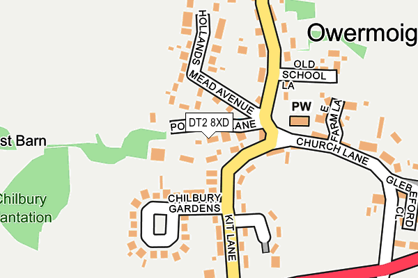 DT2 8XD map - OS OpenMap – Local (Ordnance Survey)