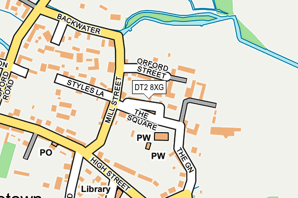 DT2 8XG map - OS OpenMap – Local (Ordnance Survey)