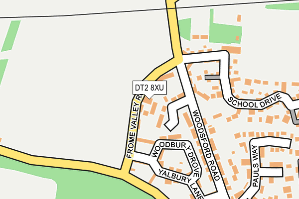 DT2 8XU map - OS OpenMap – Local (Ordnance Survey)