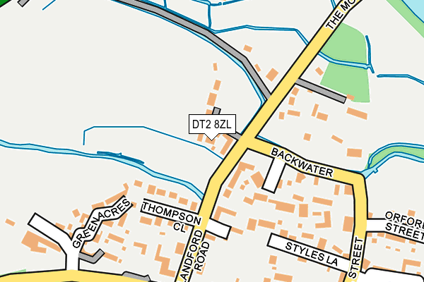 DT2 8ZL map - OS OpenMap – Local (Ordnance Survey)