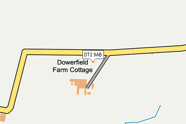 DT2 9AB map - OS OpenMap – Local (Ordnance Survey)