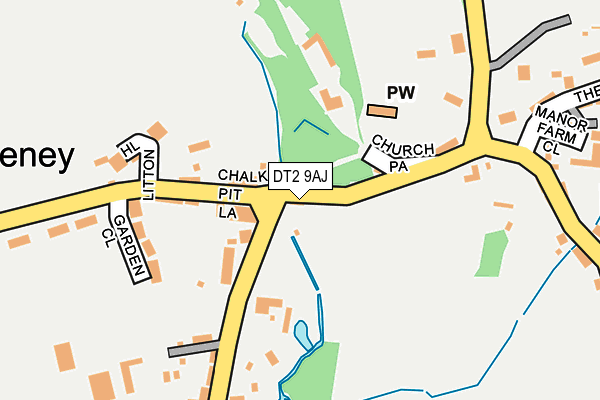 DT2 9AJ map - OS OpenMap – Local (Ordnance Survey)