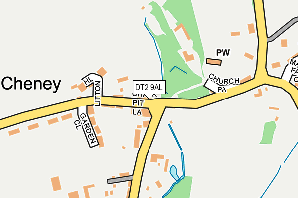 DT2 9AL map - OS OpenMap – Local (Ordnance Survey)