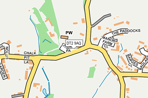 DT2 9AQ map - OS OpenMap – Local (Ordnance Survey)