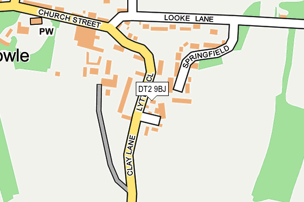 DT2 9BJ map - OS OpenMap – Local (Ordnance Survey)