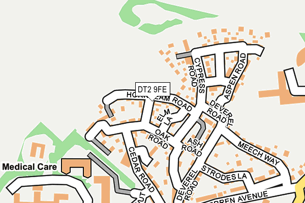 DT2 9FE map - OS OpenMap – Local (Ordnance Survey)