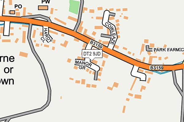 DT2 9JD map - OS OpenMap – Local (Ordnance Survey)