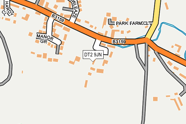 DT2 9JN map - OS OpenMap – Local (Ordnance Survey)