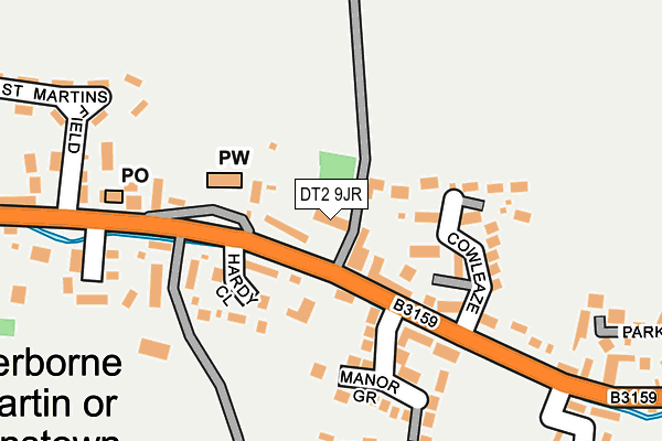 DT2 9JR map - OS OpenMap – Local (Ordnance Survey)
