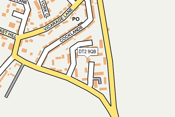 DT2 9QB map - OS OpenMap – Local (Ordnance Survey)