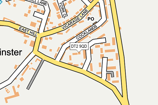 DT2 9QD map - OS OpenMap – Local (Ordnance Survey)